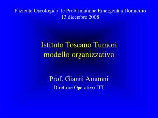 Istituto Toscano Tumori modello organizzativo