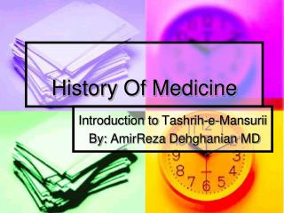 History Of Medicine