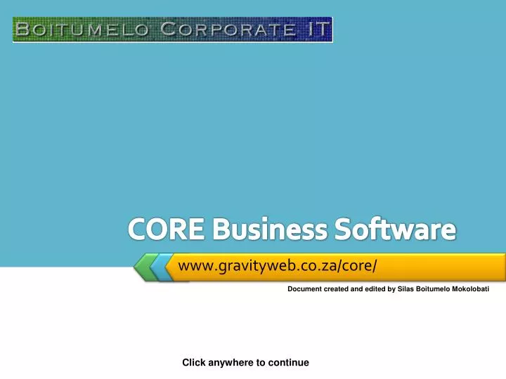 core business software