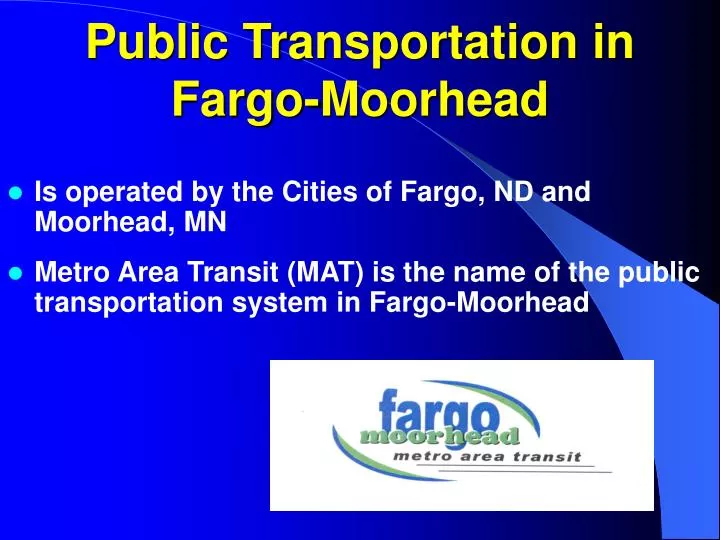public transportation in fargo moorhead