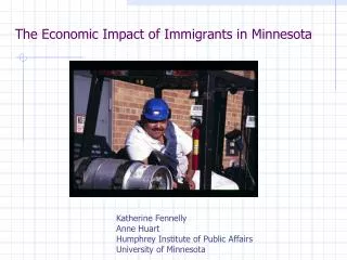 The Economic Impact of Immigrants in Minnesota