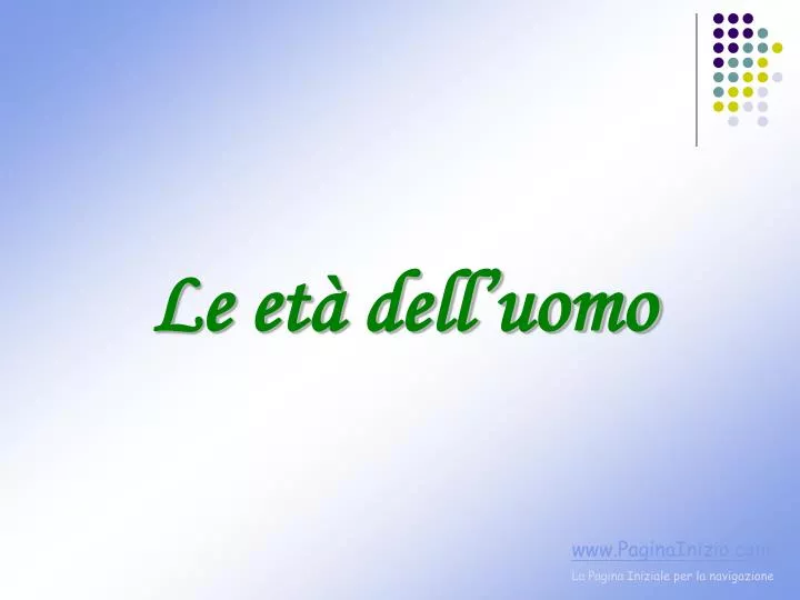 le et dell uomo