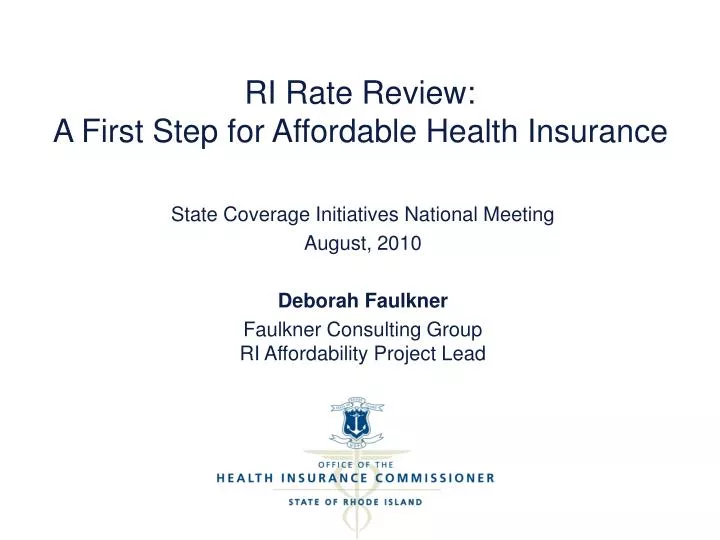ri rate review a first step for affordable health insurance
