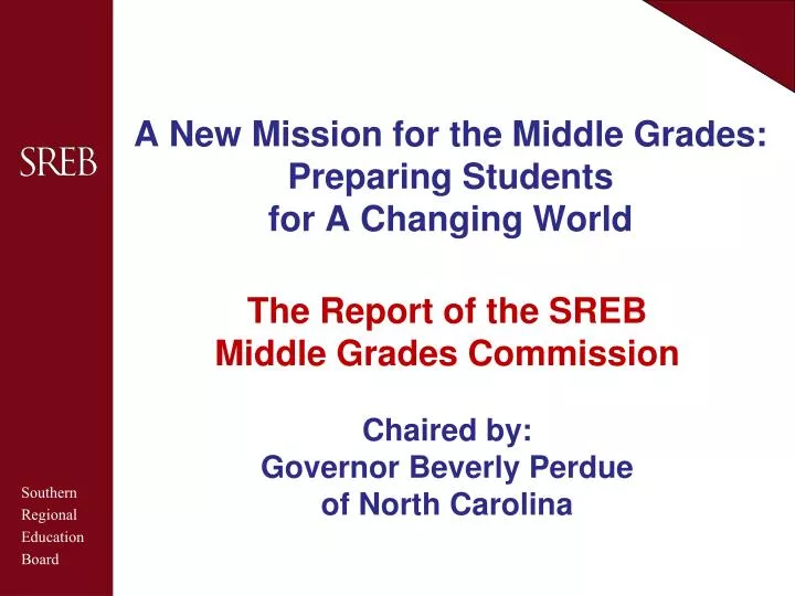 a new mission for the middle grades preparing students for a changing world