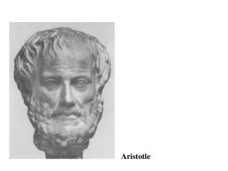 Aristoteles c:a 350 fKr
