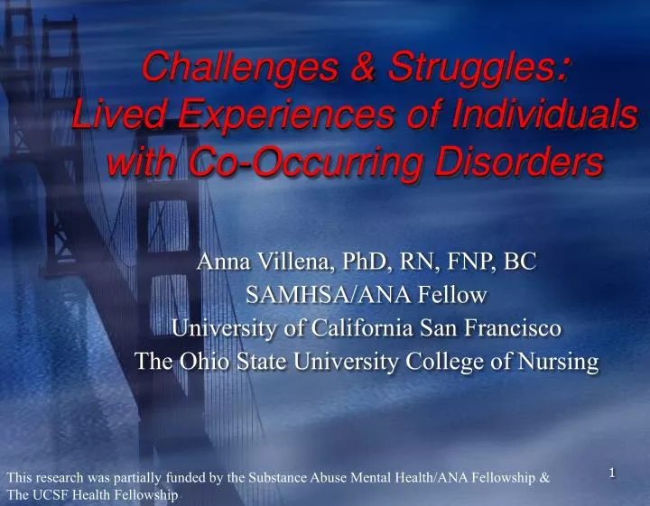challenges struggles lived experiences of individuals with co occurring disorders