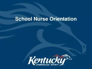School Nurse Orientation