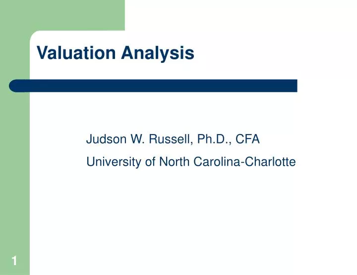 valuation analysis