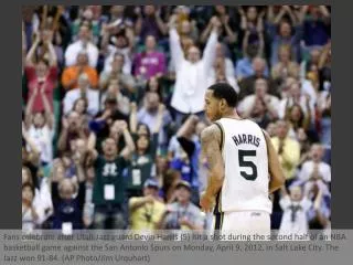 Jazz ends Spurs' win streak at 11