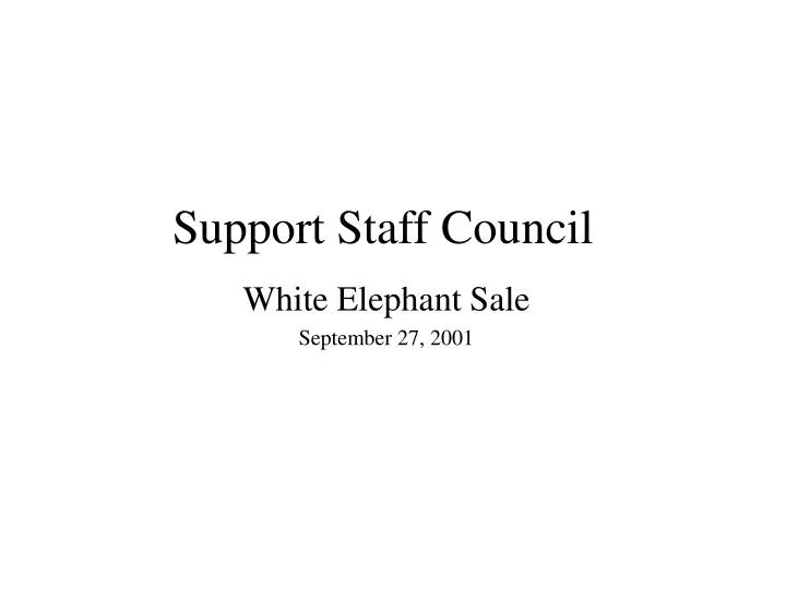 support staff council