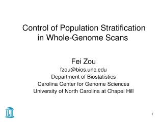Control of Population Stratification in Whole-Genome Scans