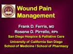 Wound Pain Management - slide 1