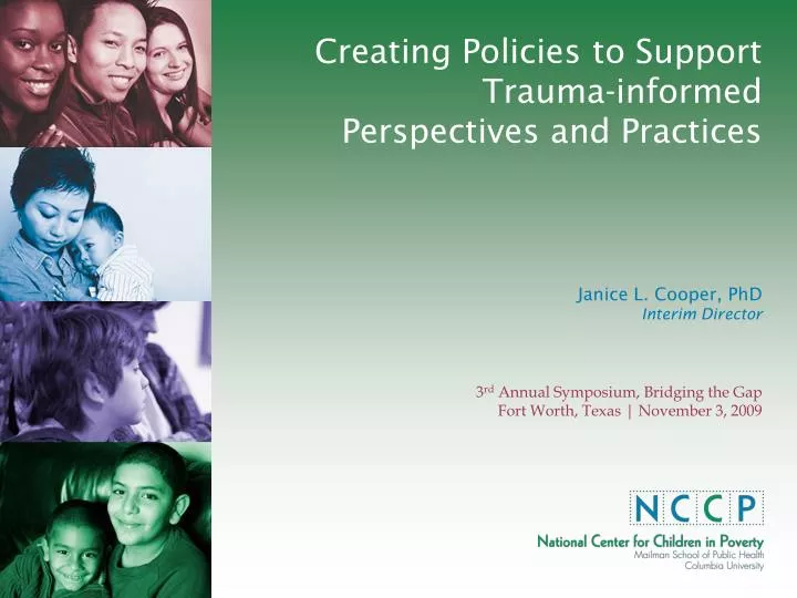 creating policies to support trauma informed perspectives and practices