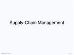 Supply-Chain Management - slide 1