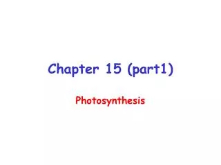 Chapter 15 (part1)