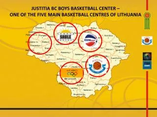 JUSTITIA BC BOYS BASKETBALL CENT ER – ONE OF THE FIVE MAIN BASKETBALL CENTRES OF LITHUANIA