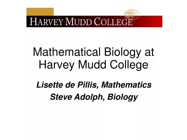 lisette de pillis mathematics steve adolph biology