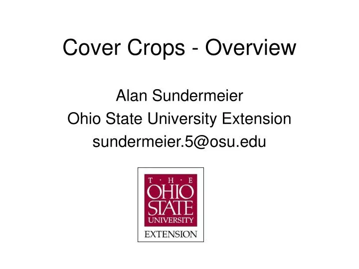 cover crops overview
