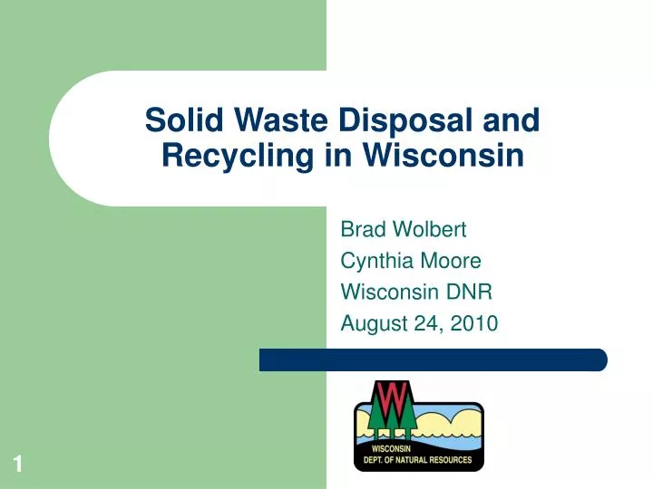 solid waste disposal and recycling in wisconsin