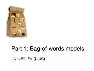 Part 1: Bag-of-words models