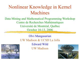 Nonlinear Knowledge in Kernel Machines