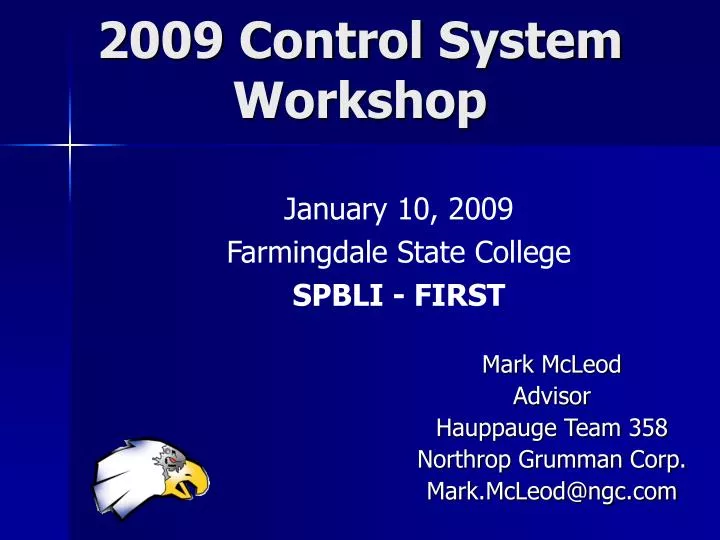2009 control system workshop