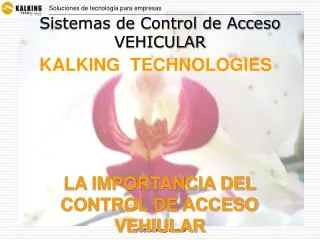 Sistemas de Control de Acceso VEHICULAR