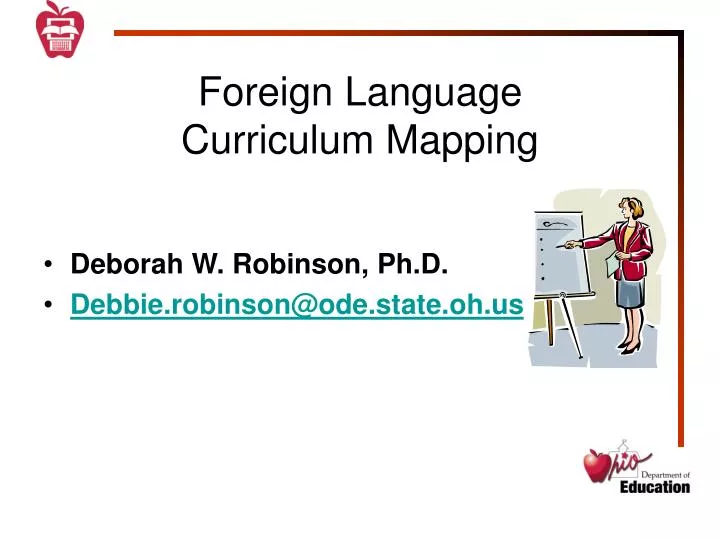 foreign language curriculum mapping