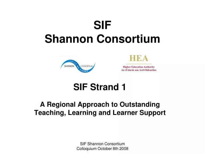 sif shannon consortium