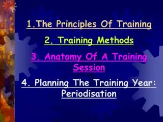 1.The Principles Of Training