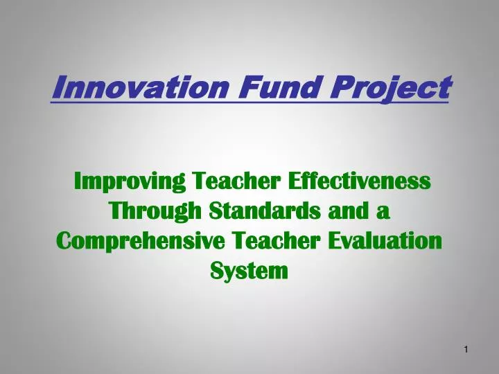innovation fund project