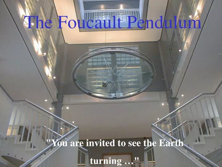 the foucault pendulum
