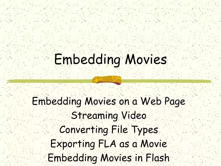 embedding movies