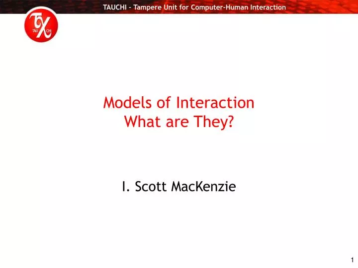 models of interaction what are they