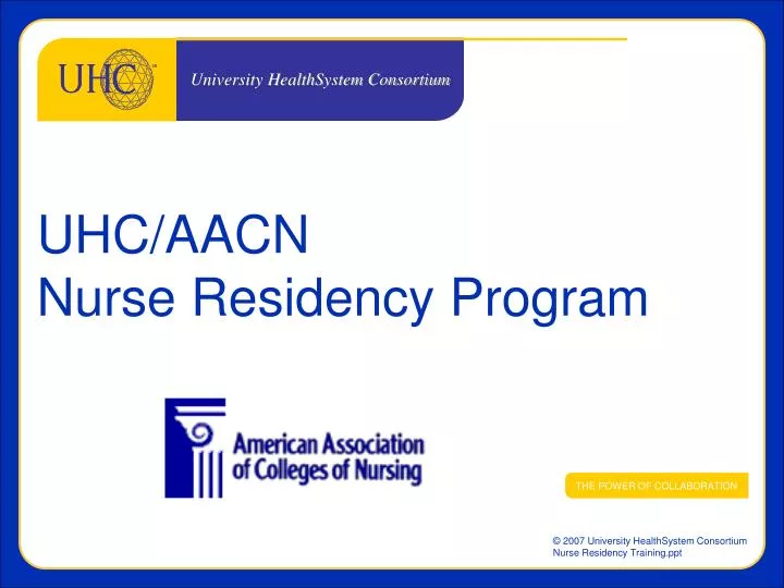 uhc aacn nurse residency program