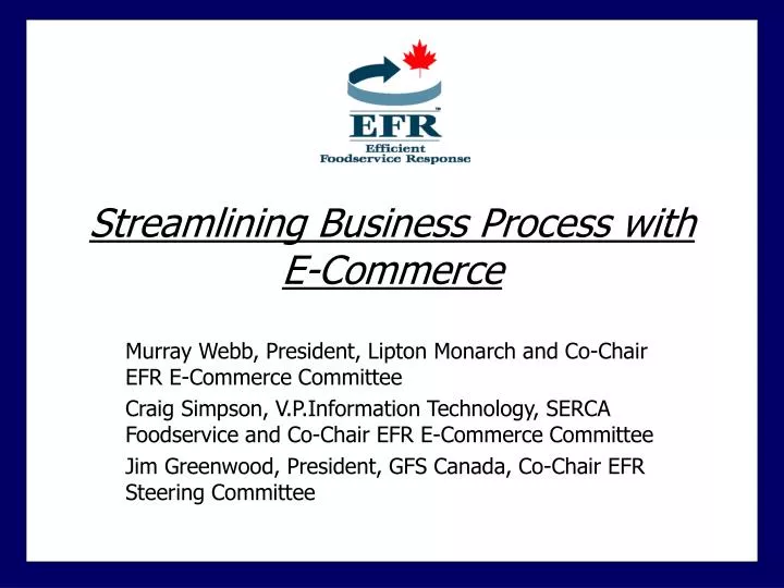 streamlining business process with e commerce
