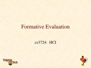 Formative Evaluation