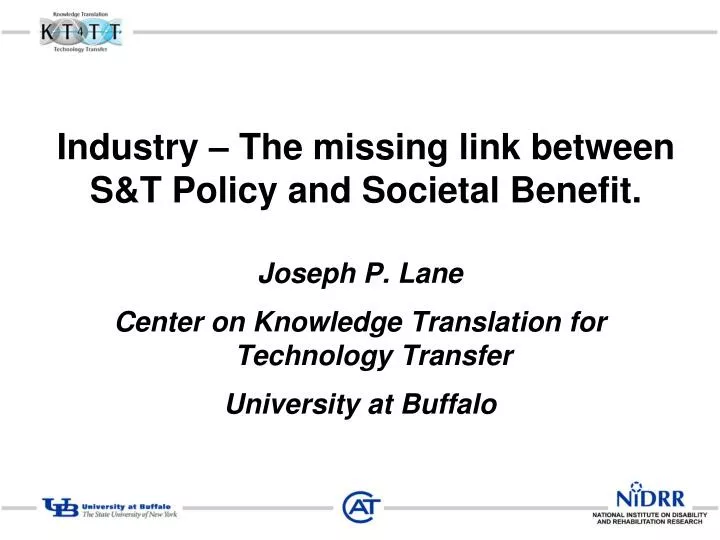 industry the missing link between s t policy and societal benefit