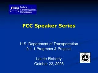 FCC Speaker Series