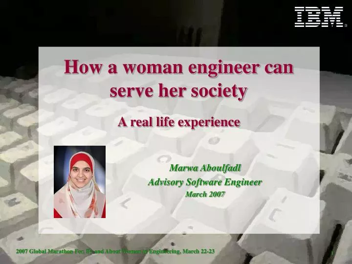 how a woman engineer can serve her society a real life experience