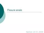 Fissure anale - slide 1