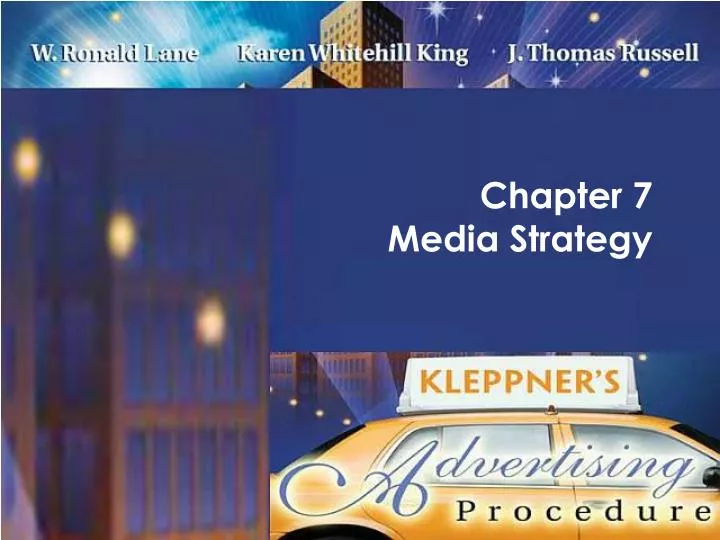 chapter 7 media strategy