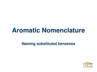 Aromatic Nomenclature