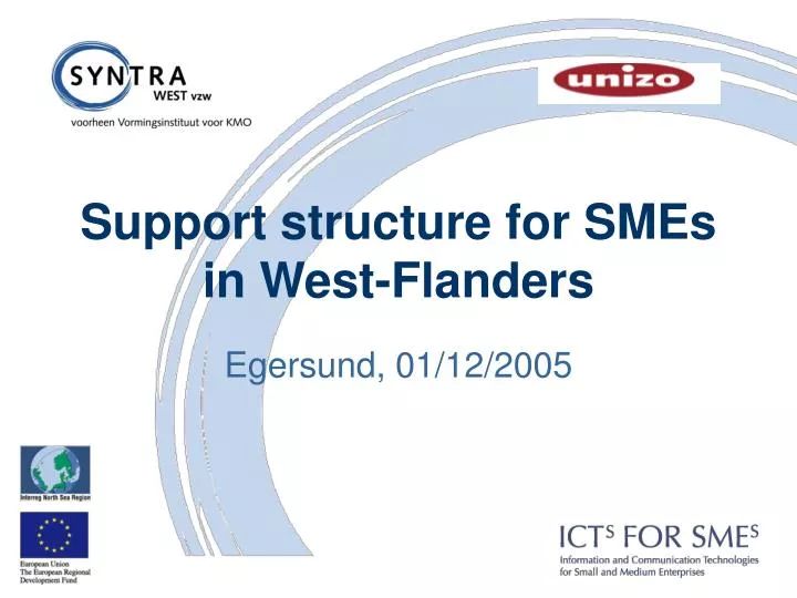 support structure for smes in west flanders
