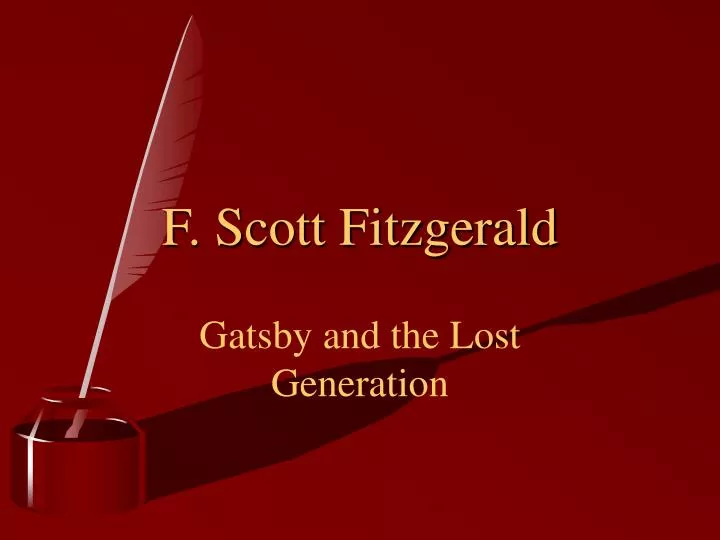 f scott fitzgerald