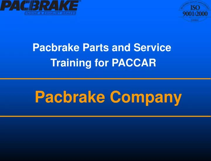 pacbrake company