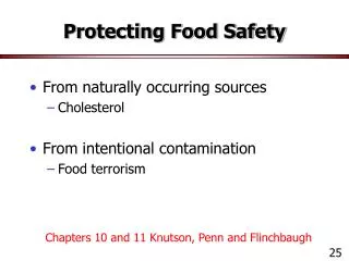 Protecting Food Safety