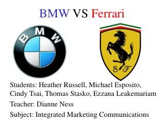 BMW VS Ferrari
