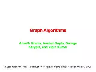 Graph Algorithms