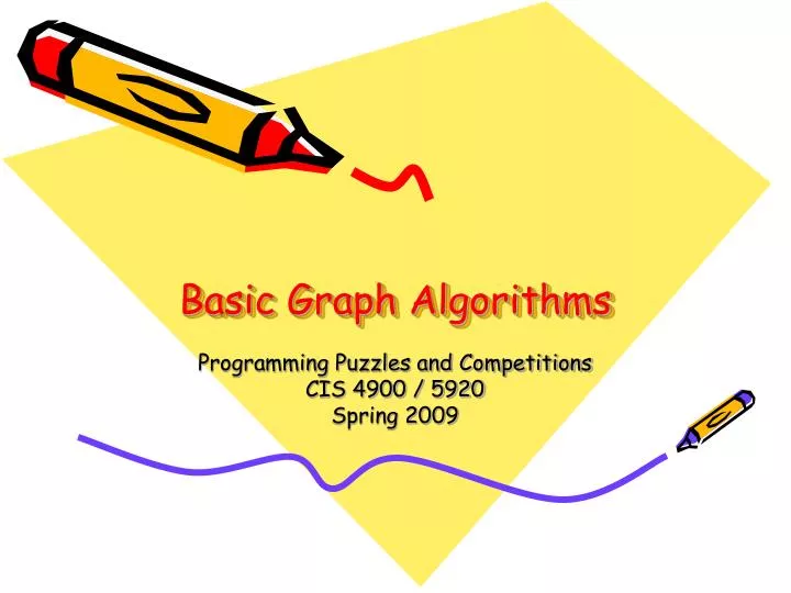 basic graph algorithms